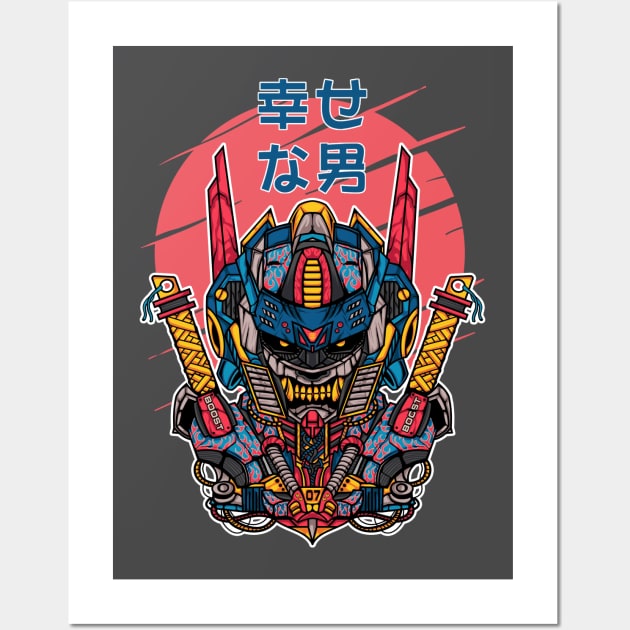 Mecha Prime Destroy Modea Wall Art by HappymanStudio